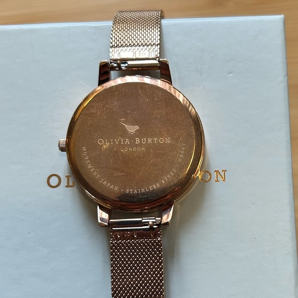 Olivia Burton OB16WG55 Signature Floral Watch With 38mm Black Floral Face - Picture 2 of 4